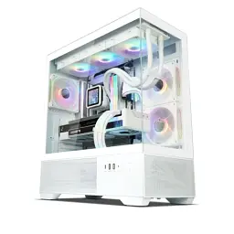 Корпус Zalman Chronix V2, White, Mid Tower, без БЖ, для ATX / Micro ATX / Mini ITX, 1xType-C / 1xUSB 3.0 / 1xUSB 2.0, макс. CPU - 165 мм / VGA - 410 мм, 3x120 мм RGB (reversed), бічна панель із загартованого скла