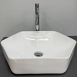 Умивальник VBI Quaglio white накладний VBI-012622, Білий - мініатюра 4