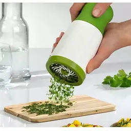 Млинок для зелені Herb Grinder 8296 6×7.3×17 см, ручний подрібнювач з нержавіючими лезами