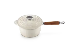 Ківш Le Creuset Wooden Handle Saucepan 18 см Meringue