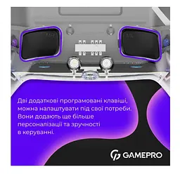Геймпад Bluetooth джойстик GamePro GPS-13T Bluetooth 5.3/USB (PC/iOS/Android/PS3/PS4) DualShock RGB Transparent - мініатюра 7