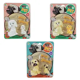 Ігровий набір фігурок собак із цуценям та кісточками Dog collection (933-5) в асортименті