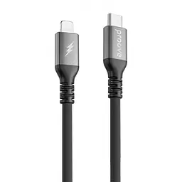 Кабель Proove ReGen Silicone Type-C to Lightning 27W (1m) black (CCRS60002101) - мініатюра 1