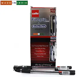 Ручка Cello Original Finegrip, чорна, 0.7 мм, 12 шт.