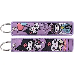 Брелок тканинний Хеллоу Кітті Куромі Hello Kitty Kuromi 10 см