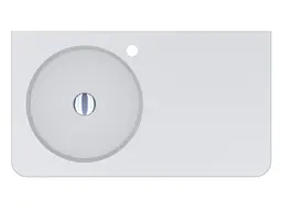 Умивальник Miraggio LOOP 800 L (8813983) Mirasoft, Матовий, Підвісний, Білий - мініатюра 6