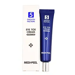 Омолоджуючий ліфтинг-крем для повік з пептидним комплексом 5 Growth Factors Eye Tox Cream Medi-Peel 40 мл - мініатюра 2