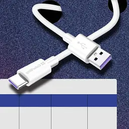 Дата кабель USB 2.0 AM to USB-C 1.0m 5A white ColorWay (CW-CBUC019-WH) - мініатюра 6