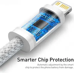 Кабель Baseus Dynamic Series Fast Charging Data Cable Type-C to iP 20W 1m CALD000002 White - мініатюра 5