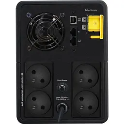 Лінійно-інтерактивний ДБЖ APC Back-UPS 1200W/2200VA USB Schuko (BX2200MI-GR) - мініатюра 3