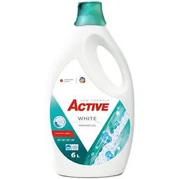 Гель для прання Active White для білих речей, 6000 мл