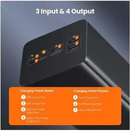 Зовнішній акумулятор Romoss PEA60 60000mAh (3 USB+Type-C) PEA60-152-2142 - мініатюра 3
