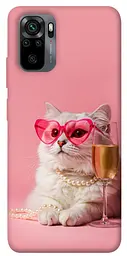 Чохол Demsky Pinky cat для Xiaomi Redmi Note 10 / Note 10s