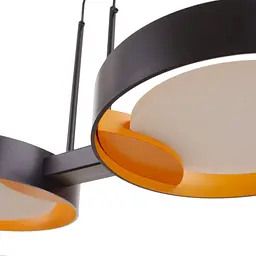 Світильник стельовий Brille підвісний BR-01 666S/2 LED 10W NW BK/G - мініатюра 8