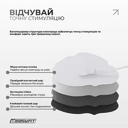 Міостимулятор EasyFit MyoTone імпульсний масажер для м'язів (EF-2307s) - мініатюра 5