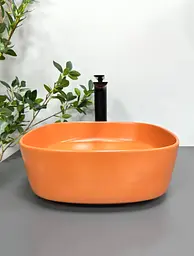 Умивальник VBI Arezzo terracotta matt накладний VBI-013204, Коричневий матовий - мініатюра 3