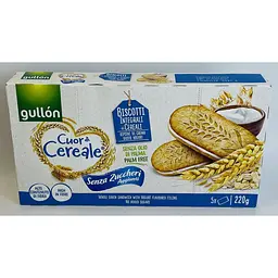 Печиво Gullon Cuor di Cereale (сендвіч з йогуртом) цільнозернове без цукру 220 г