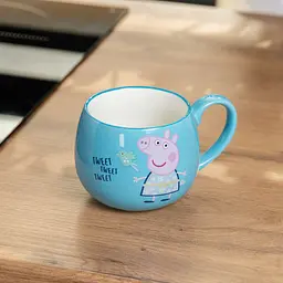 Чашка порцелянова Peppa Pig 400 мл, блакитний Yiwu HP-15-14 - мініатюра 4