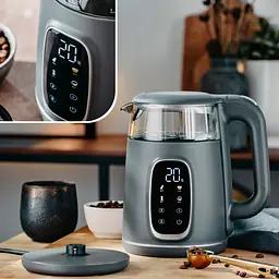 Електрочайник Adler AD 1305 grey 1850-2200 Вт 1.7 л скло встановлення температури - мініатюра 9