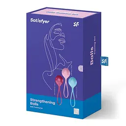 Вагінальні кульки Satisfyer Strengthening Balls, 3 шт., різнобарвний - мініатюра 2