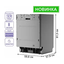 Посудомийна машина PRIME Technics PDW 60153 BI - мініатюра 6