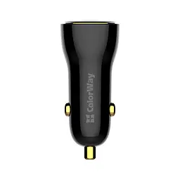 Автомобільний зарядний пристрій ColorWay Power Delivery Port PPS USB (USB-A + USB-C, 60W) Black (CW-CHA046PD-BK) - мініатюра 3