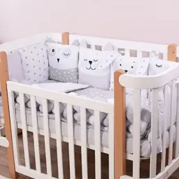 Дитячий постільний набір Верес Smiling animals white-gray new (216.07.110*90)