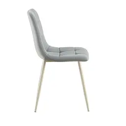 Стілець TED Grey Light Grey Velvet - мініатюра 3