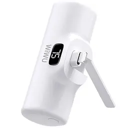 Портативний ЗП Power Bank WIWU Wi-P017-L Lightning 5000 mAh White - мініатюра 2