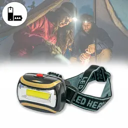 Налобний ліхтар на батарейках Headlight CH-2016 COB, світлодіодний ліхтарик на голову - мініатюра 2