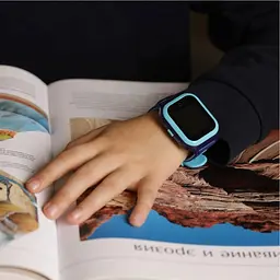 Дитячий розумний GPS годинник з відеодзвінком Wonlex KT24s Blue (SBWKT24SBLUE) - мініатюра 3