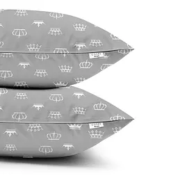 Набір наволочок Cosas Grey crown 50х70 см сірий (SetPillow_CrownGrey_50х70) - мініатюра 3