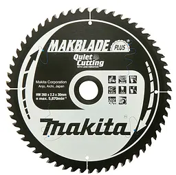 Диск пиляльний по дереву 270х30 мм 40T Makita Makblade Plus qulet cutting B-09525