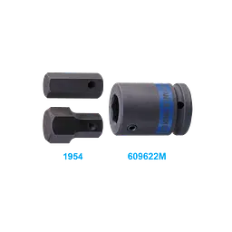 Перехідник ударний 3/4">22 мм, з гвинтовим фіксатором