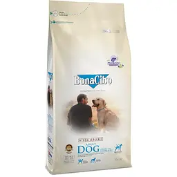Сухий корм для собак BonaCibo Adult Dog Rice з м'ясом курки, анчоусами та рисом 4 кг BC3001-S