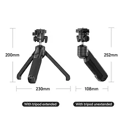 Ручка мініштатив Ulanzi TT38 One-click Opening Tripod (T070GBB1) - мініатюра 4