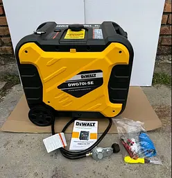 Інверторний Генератор DeWALT DWG70i-SE Газ/Бензин (7.0–7.5 кВт) Електростартер, AVR, ATS, Закритий корпус - мініатюра 3