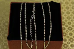 Ланцюг Xuping Jewelry злиток із косими полосками 45 см 2 мм сріблястий