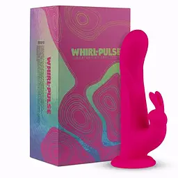 Вібратор-кролик FeelzToys Whirl-Pulse 20 см рожевий - мініатюра 10