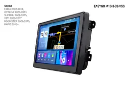 Штатна автомагнітола EasyGo M10-3-32-VSS_1 Skoda Universal - мініатюра 2