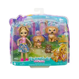 Ігровий набір Enchantimals Сім'я золотистого ретрівера Джерікі (HHB85) - мініатюра 4