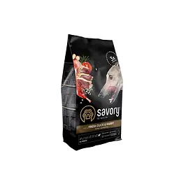 Сухий корм Savory All Breed Сейвори для собак усіх порід, зі свіжою качкою та кроликом, 3 кг (арт.30174)