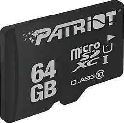 Карта пам'яті Patriot MicroSDHC 64GB UHS-I Class 10 LX (PSF64GMDC10) - мініатюра 2
