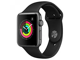 Смарт-годинник Apple Watch Series 3 GPS 38mm Space Gray with Black Sport Band (MTF02)