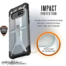 Чохол прозорий протиударний UAG Plasma 211343114343 для Samsung Galaxy S10 (6.1") Ice - мініатюра 6