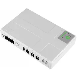 ДБЖ UPS для роутера DC1018P 12V/ 9V/ 5V 10400 mAh 18W для пристроїв постійного струму DC білий - мініатюра 2