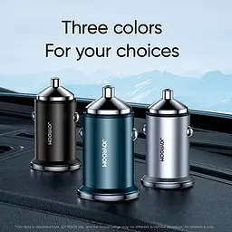 Адаптер автомобільний JOYROOM Mini dual-port ring-pull fast car charger C-A45 1USB і 1Type-c 5A20W - мініатюра 5