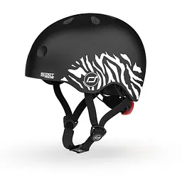 Шолом захисний Scoot and Ride з ліхтариком 45-51 см (XXS/XS) зебра - мініатюра 3