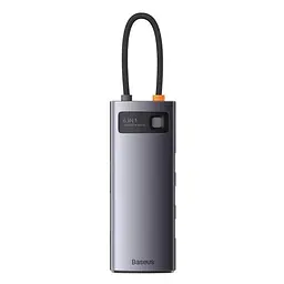 Хаб - док-станція Baseus Metal Gleam Series 6-in-1 Type-C Hub WKWG030213 - мініатюра 3