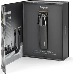 Машинка для стрижки волосся BaByliss Super-X Metal Series чорно-срібляста (E991E) - мініатюра 4